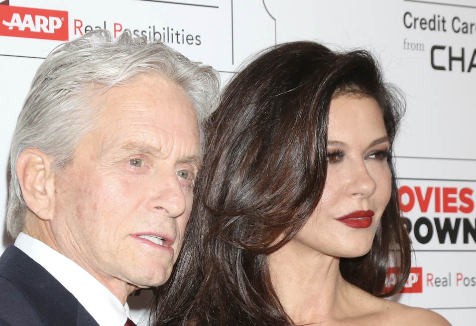 Michael Douglas, Catherine Zeta-Jones at the 15th Annual Movies For Grownups Awards at the Beverly Wilshire Hotel on February 8