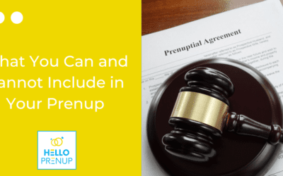 What You Can and Cannot Include in Your Prenup