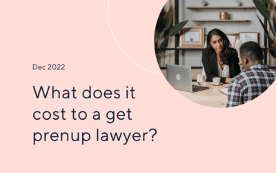 What is the legal cost of getting a prenup lawyer?