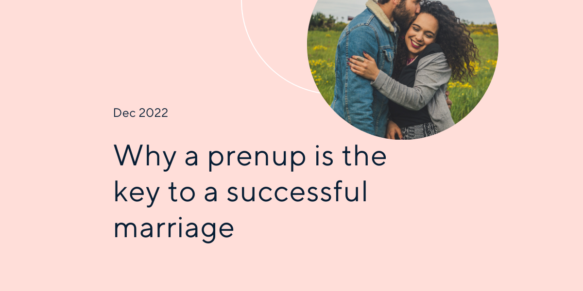 Why prenup is key to successful marriage couple in a circle kissing