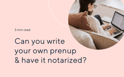 Can You Write Your Own Prenup And Have It Notarized?