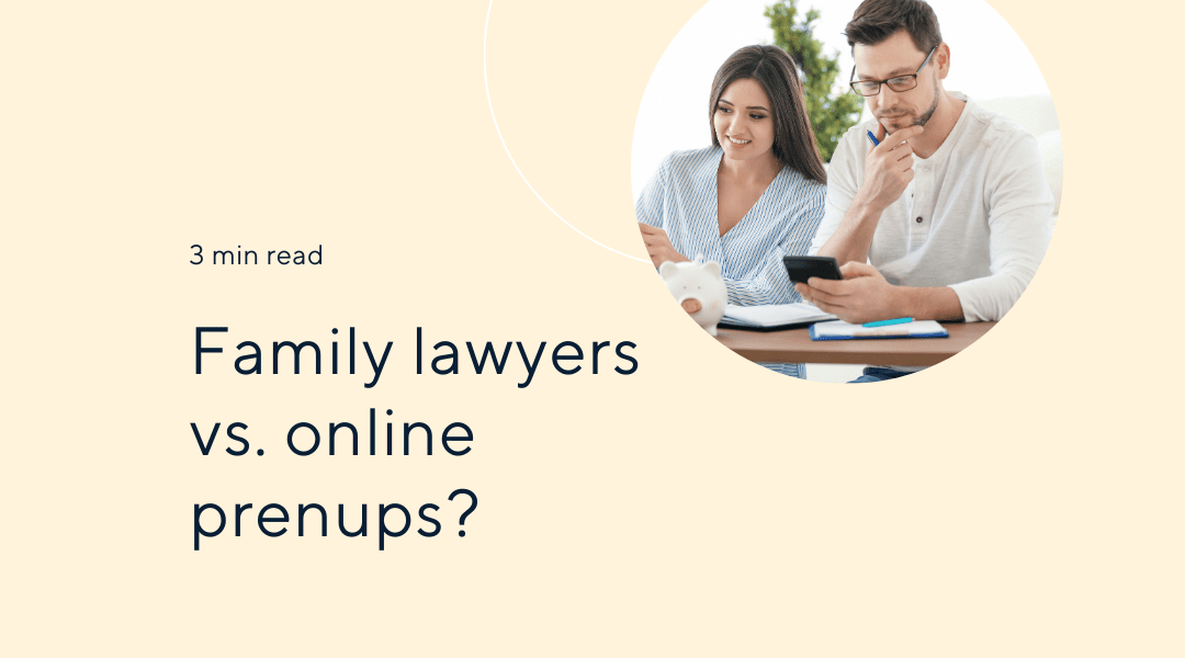 Family Lawyers vs. Online Prenups