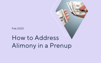 How to Address Alimony in a Prenup