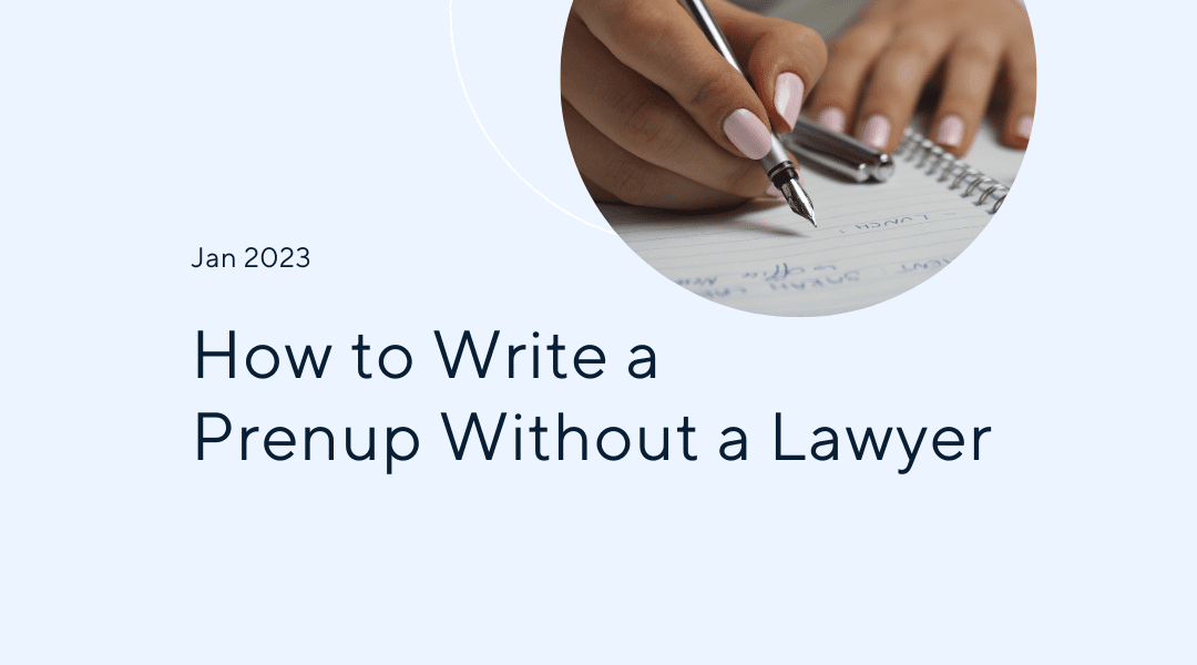 How to Write a Prenup Without a Lawyer