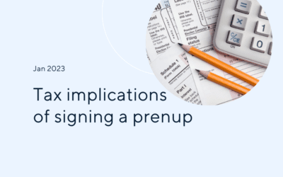 Tax Implications of Signing a Prenup