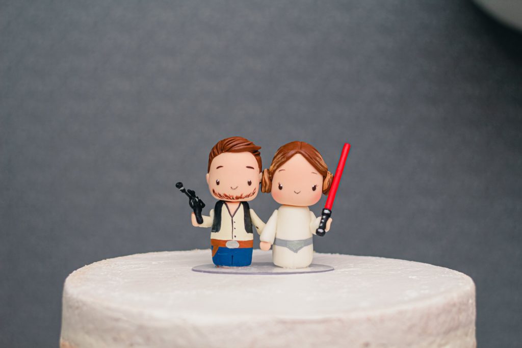 star wars wedding cake topper