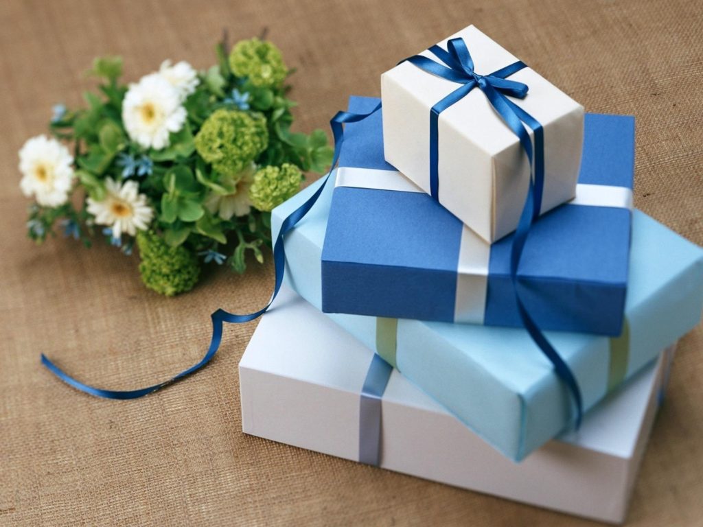 blue wedding gifts