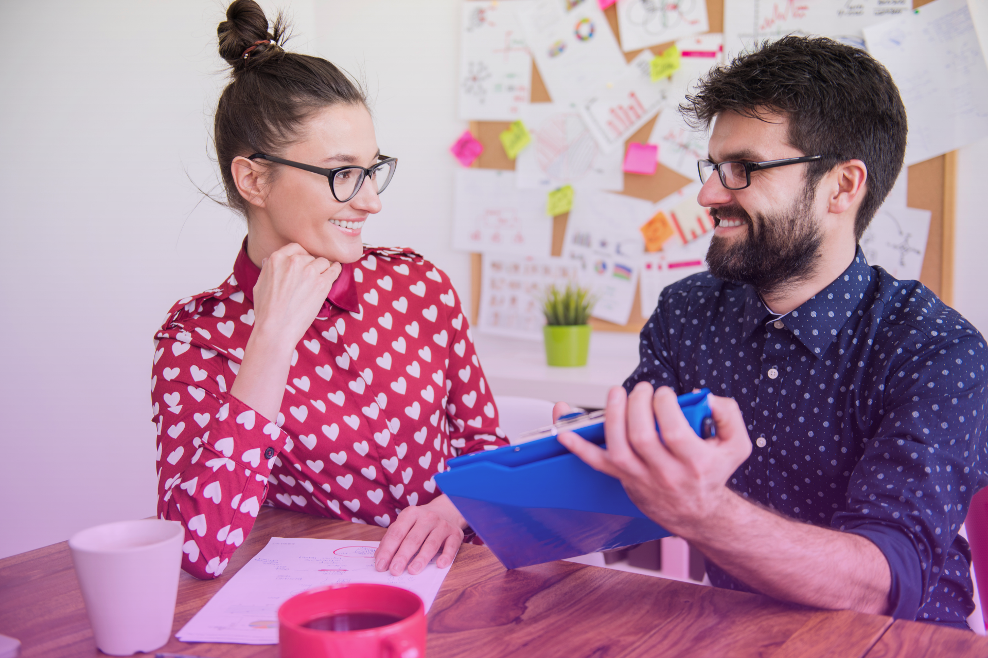 Family reviewing important estate planning documents together.