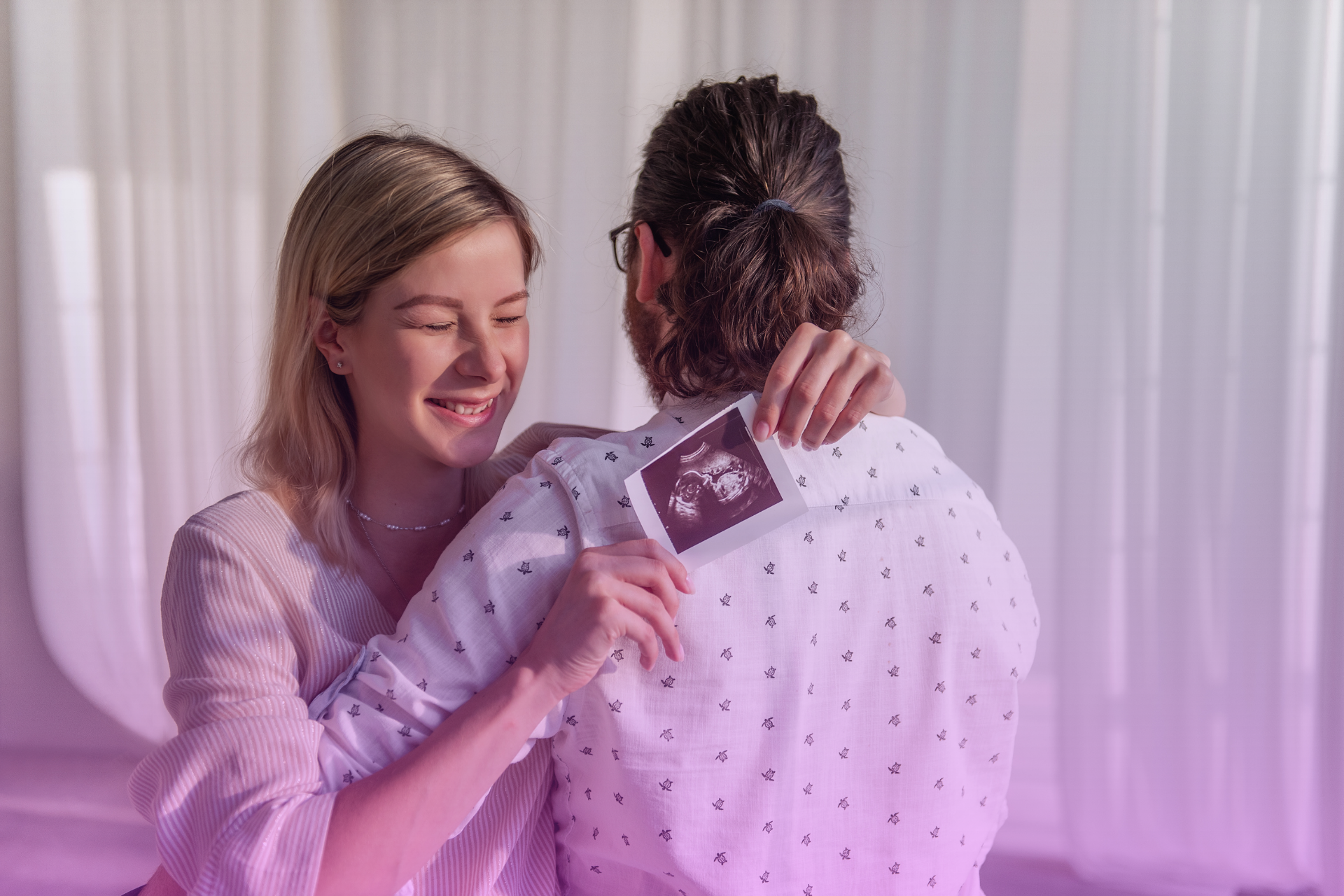 A woman receiving emotional support during her IVF journey.