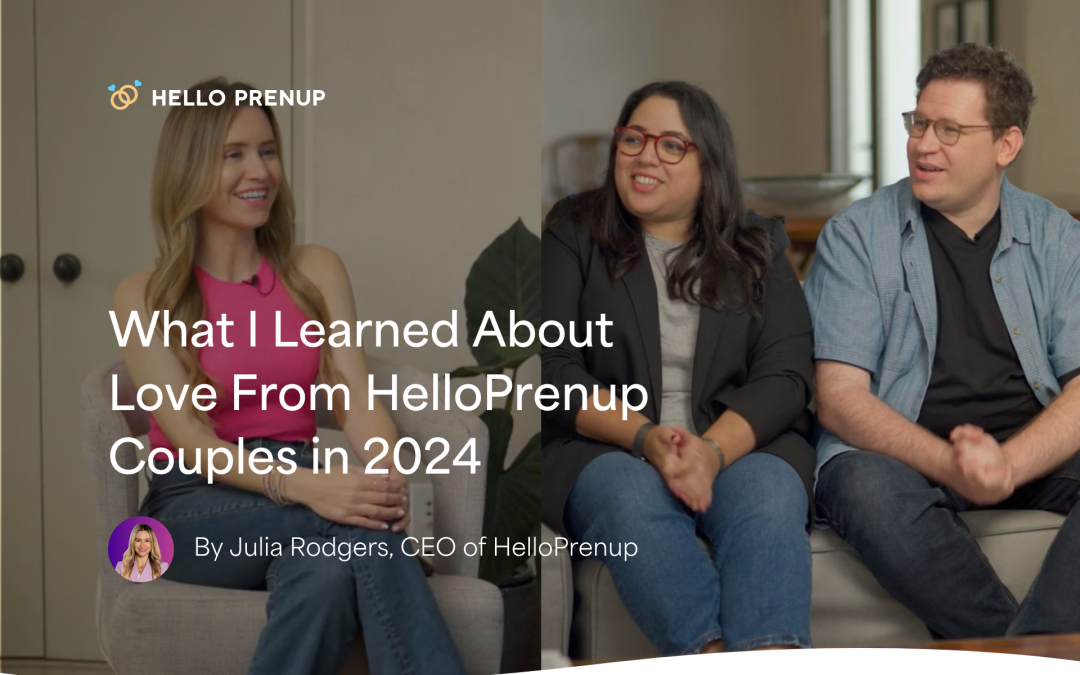 What I Learned About Love From HelloPrenup Couples in 2024