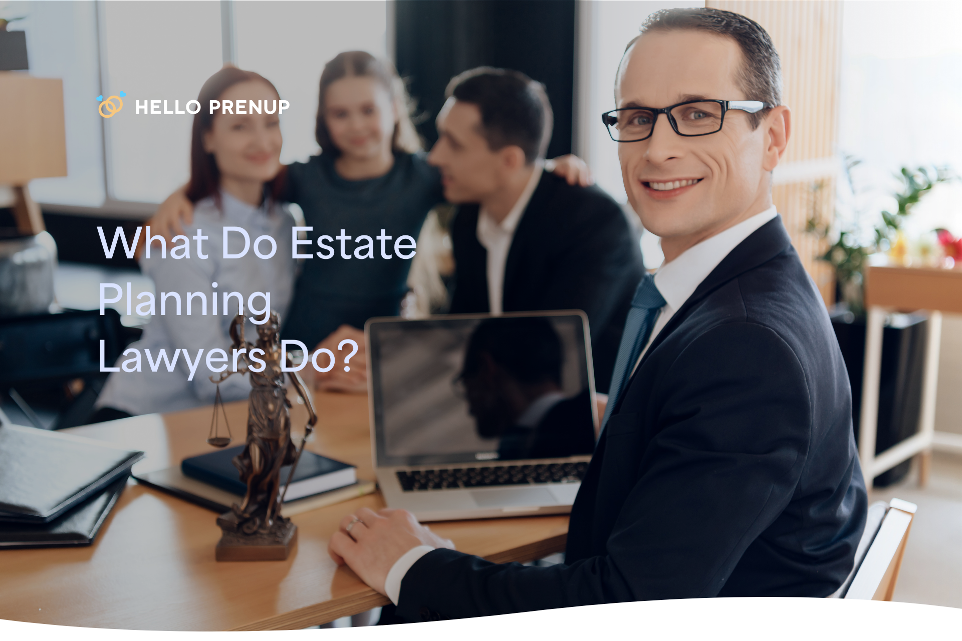 A family meets with an estate planning lawyer, emphasizing the importance of professional guidance for securing their future.