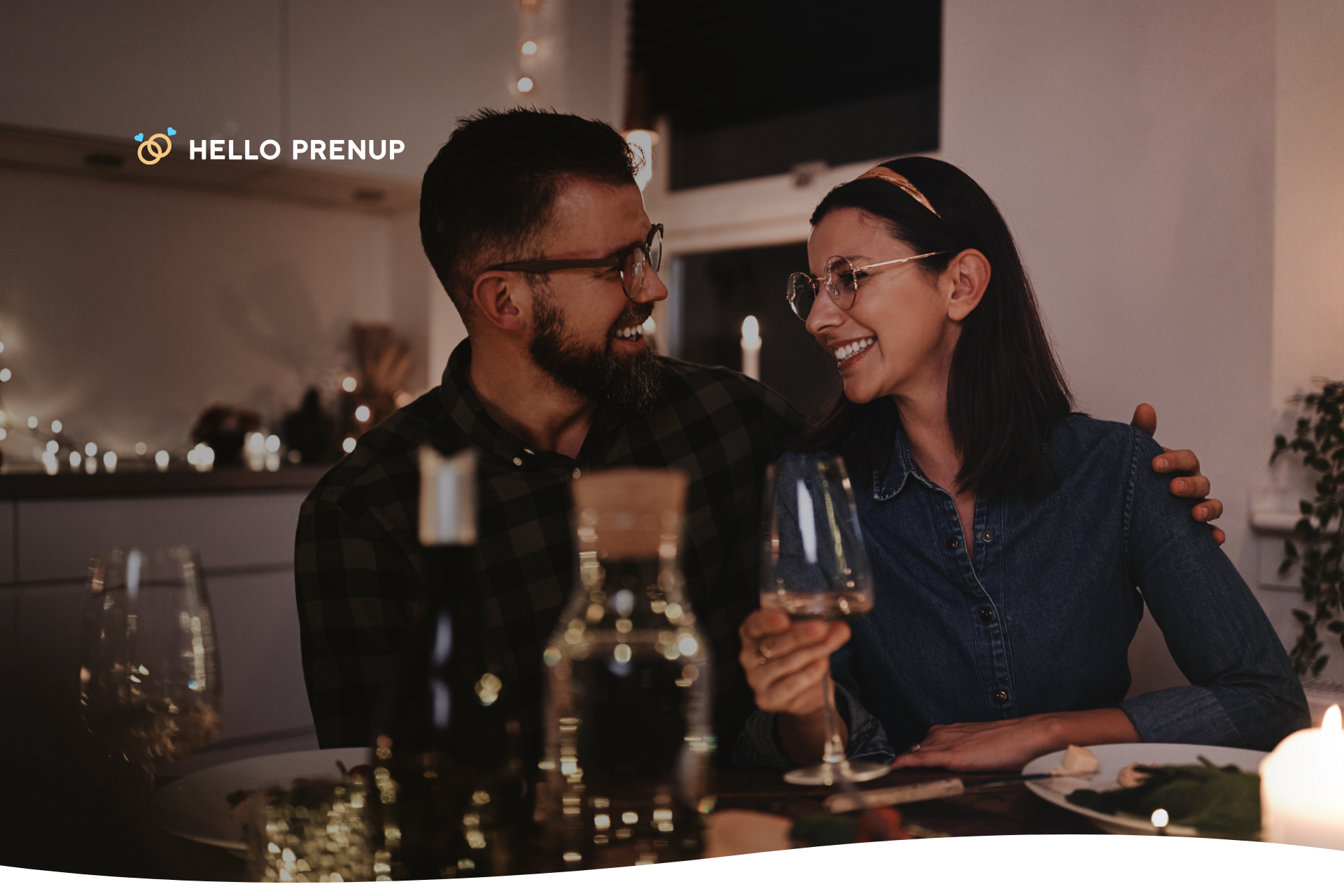 A couple discussing the benefits of a prenup