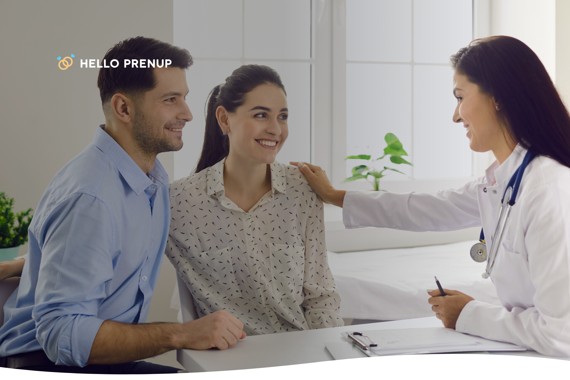 A doctor explaining embryo disposition options to a patient