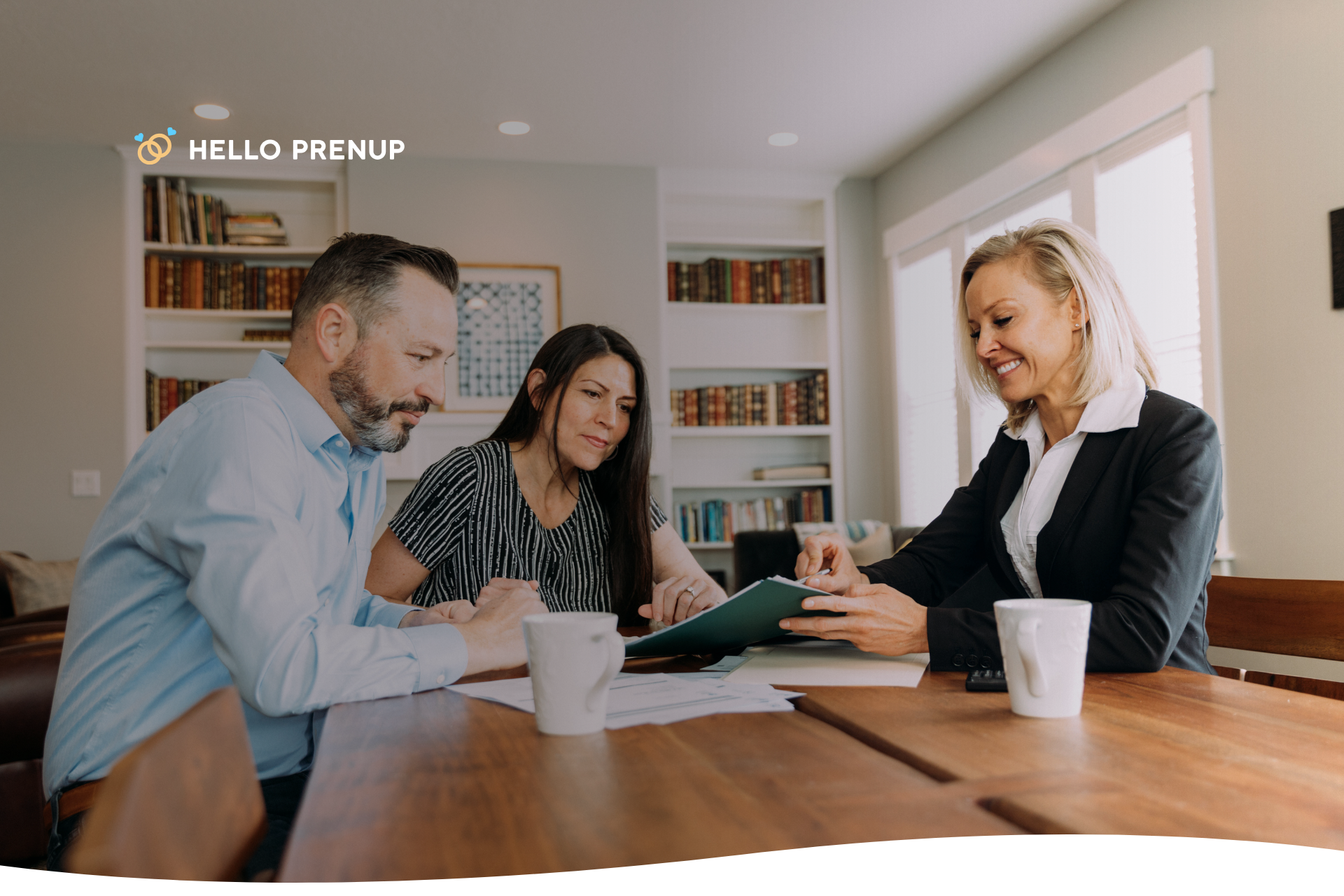 Couple discussing their estate distribution plan with a lawyer