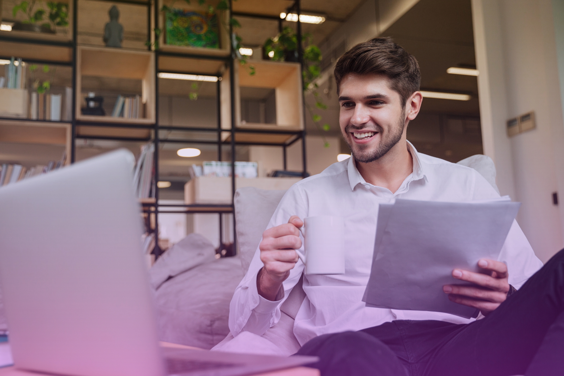 Married couple reviewing updates to their will together