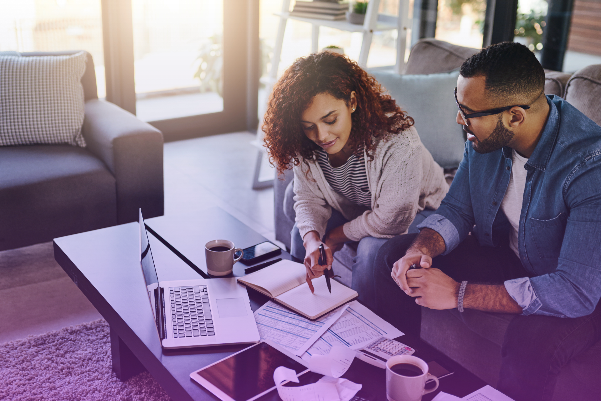 Couple discussing conditional terms in a will with a lawyer