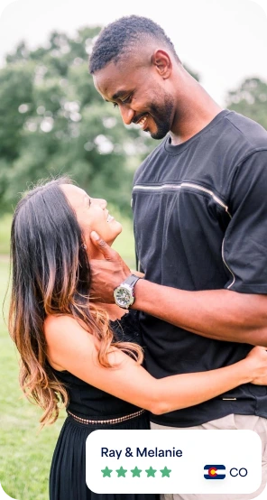 A happy couple without a lawyer