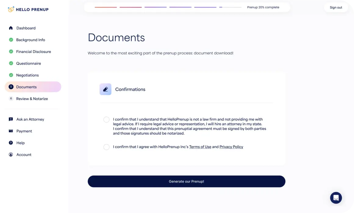 Prenup Step 3 Print Prenup Image