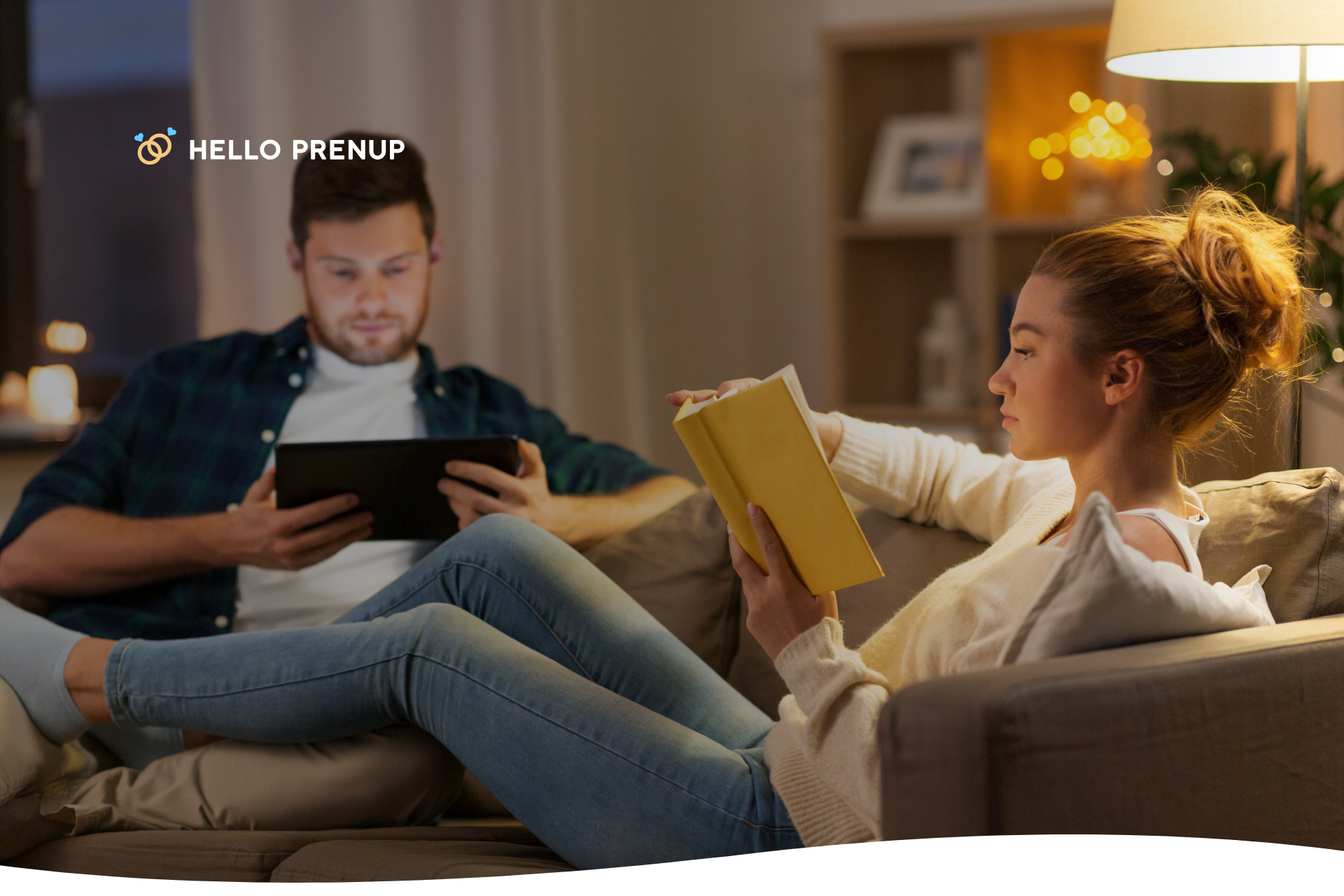 A couple looks at a shared digital calendar on a tablet, symbolizing the practical and logistical planning that requires aligned expectations.