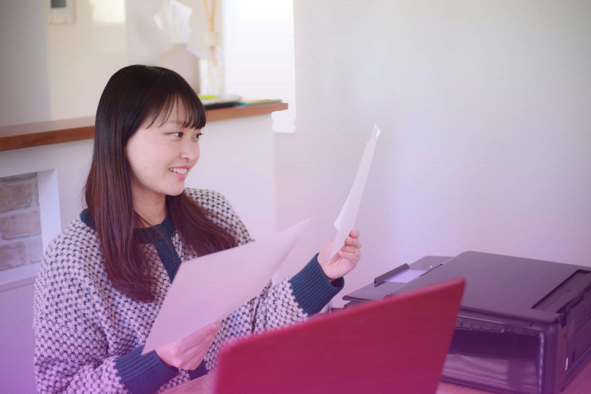 Man and woman reviewing their budget together on a tablet at home