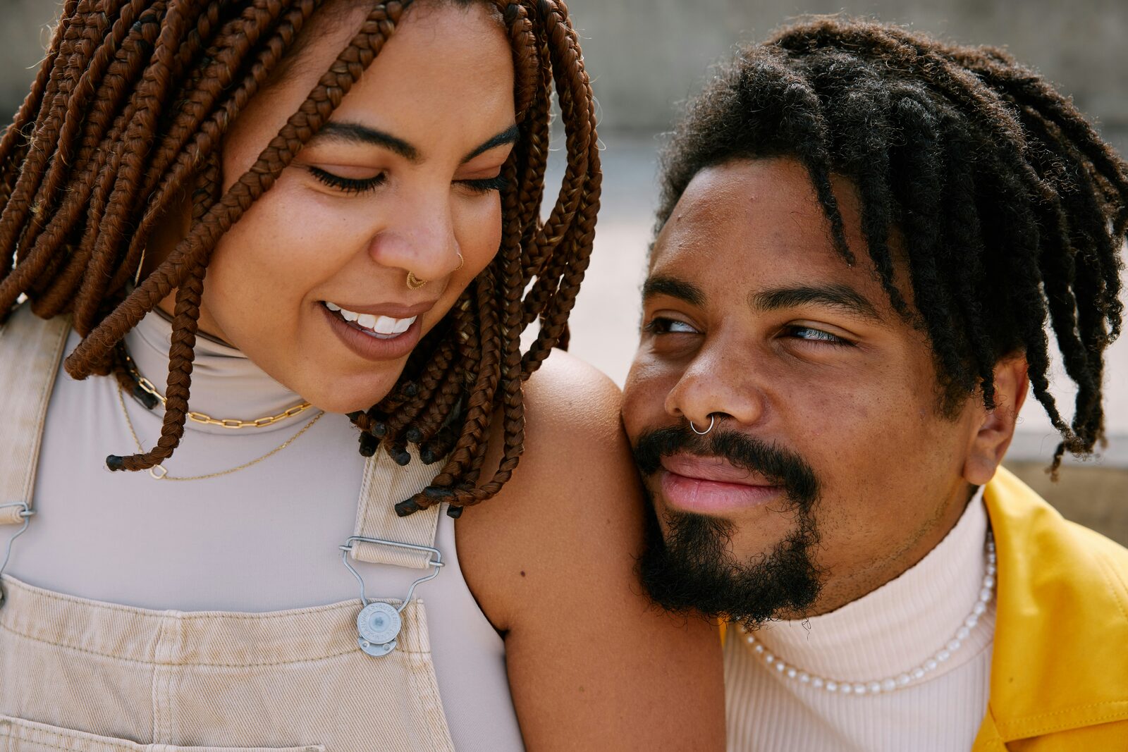 New Jersey couple close together, exploring their prenup options with HelloPrenup