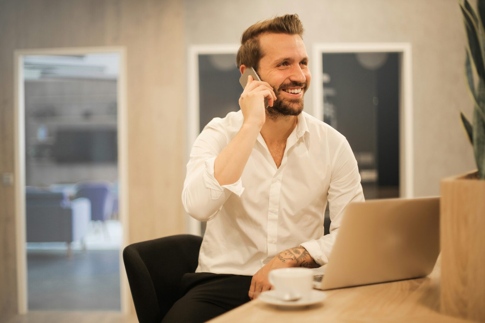 Person on a call with a HelloPrenup network attorney